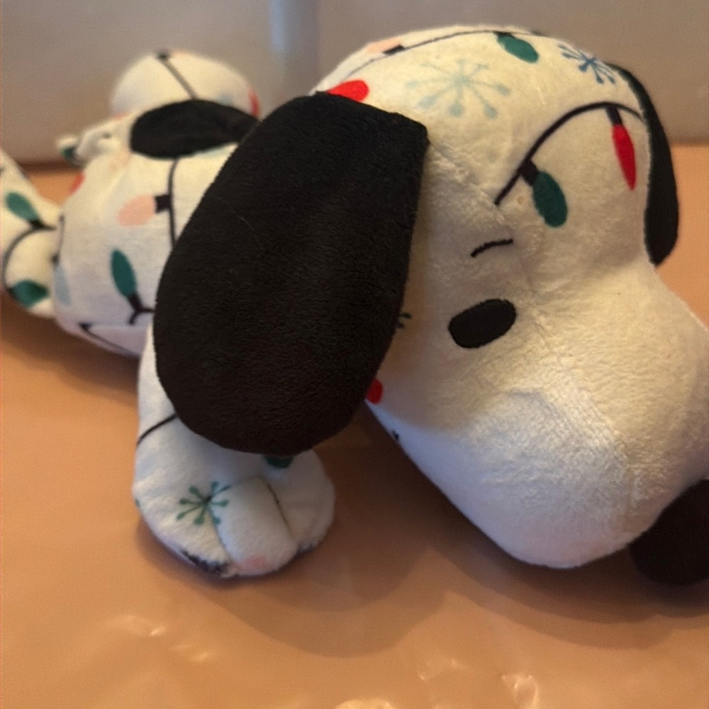 Hallmark Festive Dog Plush Toy - Black and White